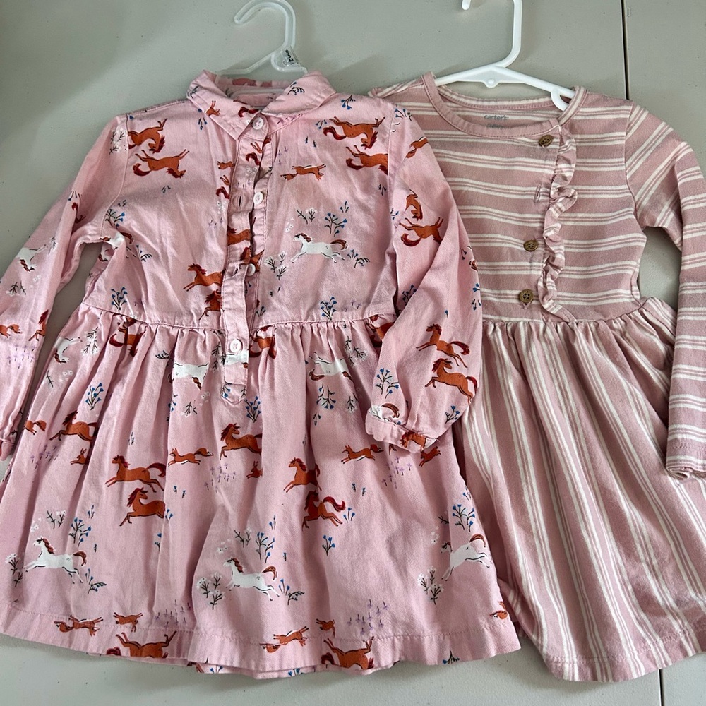 Toddler girl pink dress